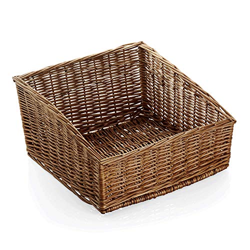 WAS 3136 450 Serie Vollweide Polypropylen Buffetkorb, Quadratisch, 45 cm x 45 cm x 27 cm von WAS Germany