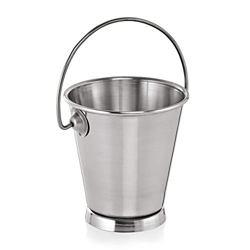 WAS 4035 090 Chromnickelstahl Mini-Serviereimer, 0.30 Ltr, Ø 9 cm, 9.5 cm Höhe von WAS Germany