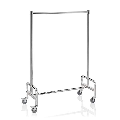 WAS 4422 000 Chromnickelstahl Garderobenwagen, 120cm x 53cm x 170cm von WAS Germany