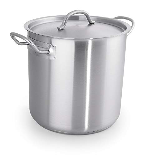 WAS 5302 280 Suppentopf mit Deckel, 28cm Durchmesser, 22cm Hohe, 13 L von WAS Germany