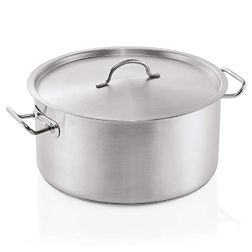 WAS 5315 320 Bratentopf mit Deckel, 32cm Durchmesser, 16cm Hohe, 12.9 L von WAS Germany
