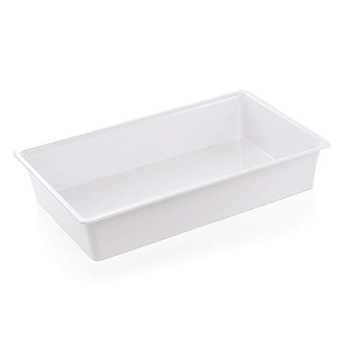 WAS 9711 100 Buffet-Line Gastronormbehälter, Melamin, Elfenbein, GN 1/1, Höhe 10cm von WAS Germany