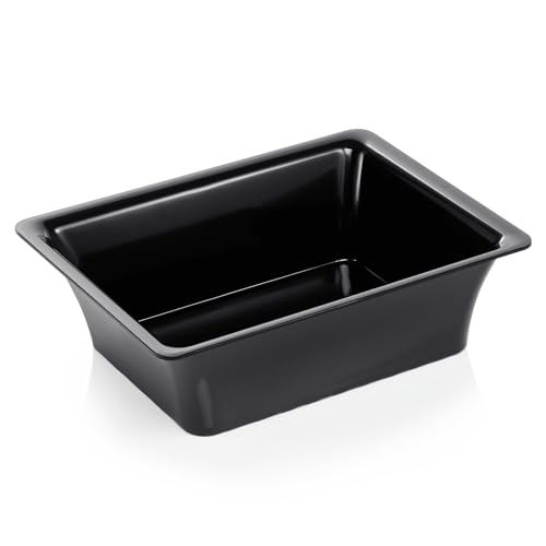 WAS 9712 101 Buffet-Line Gastronormbehälter, Melamin, Schwarz, GN 1/2, Höhe 10cm von WAS Germany