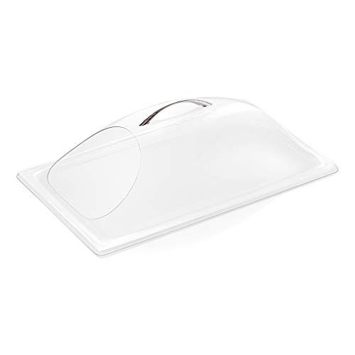 WAS 9911 001 GN 1/1 Polycarbonat Abdeckhaube, Seitenausschnitt, 13 cm Höhe von WAS Germany