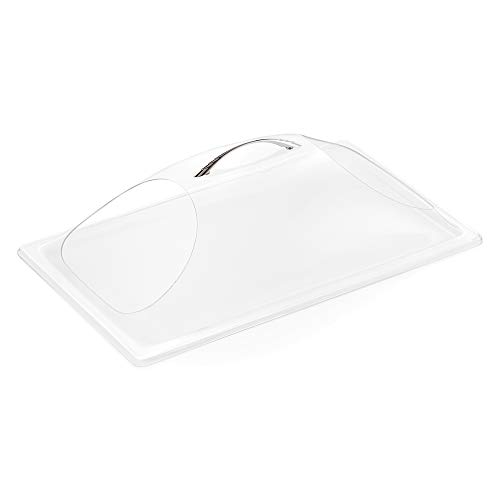 WAS 9911 002 GN 1/1 Polycarbonat Abdeckhaube, Zwei Seitenausschnitte, 13 cm Höhe von WAS Germany