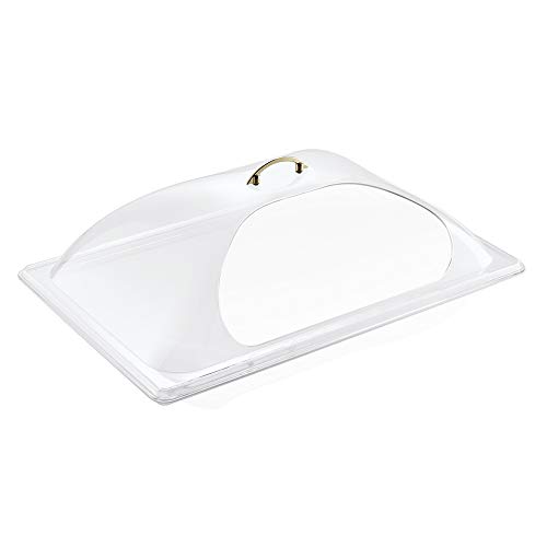 WAS 9911 003 GN 1/1 Polycarbonat Abdeckhaube, Frontausschnitt, 13 cm Höhe von WAS Germany