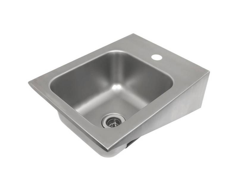 WAS Germany Einbauwaschbecken WAS Germany Handwaschbecken Waschbecken Edelstahl Becken 32 x 42 cm von WAS Germany