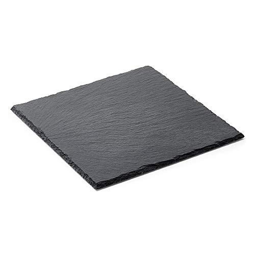 WAS Germany Naturschieferplatten 30 x 30 cm - quadratische Servierplatte aus Schiefer - 3314 300 von WAS Germany