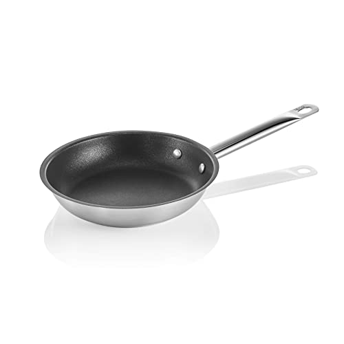 WAS Germany Pfanne Cookware 21 mit PTFE Antihaftbeschichtung, Ø 20 cm, Chromnickelstahl 18/10 von WAS Germany
