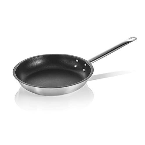 WAS Germany Pfanne Cookware 21 mit PTFE Antihaftbeschichtung, Ø 32 cm, Chromnickelstahl 18/10 von WAS Germany