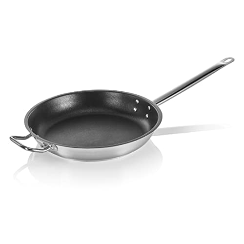 WAS Germany Pfanne Cookware 21 mit PTFE Antihaftbeschichtung, Ø 36 cm, Chromnickelstahl 18/10 von WAS Germany