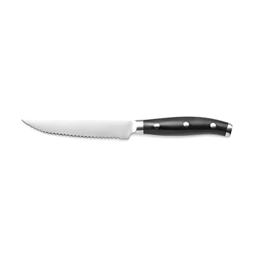 WAS Germany Steakmesser mit ABS Kunststoffgriff, 12,5 cm, Set á 12 Stück, Edelstahl von WAS Germany