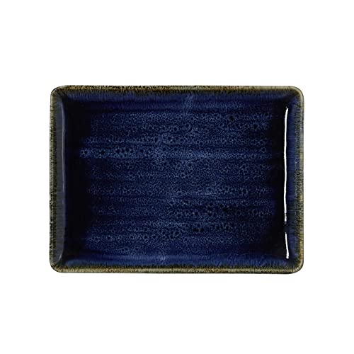 WAS Germany Teller, flach, 23 x 17 cm, Set á 6 Stück, dark ocean, Porzellan von WAS Germany