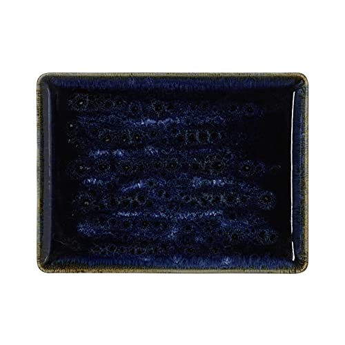 WAS Germany Teller, flach, 27 x 20 cm, Set á 6 Stück, dark ocean, Porzellan von WAS Germany