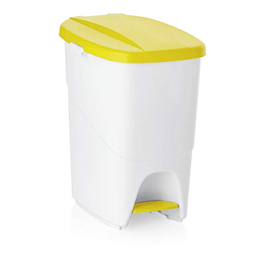 WAS Treteimer-System, Polypropylen, Gelb, 25 L von WAS Germany
