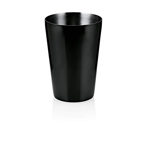 WAS 1522 540 Chromnickelstahl Boston Shaker, PVD Beschichtung, Schwarz, 560ml Kapazität, 12,5cm Höhe von WAS IST WAS