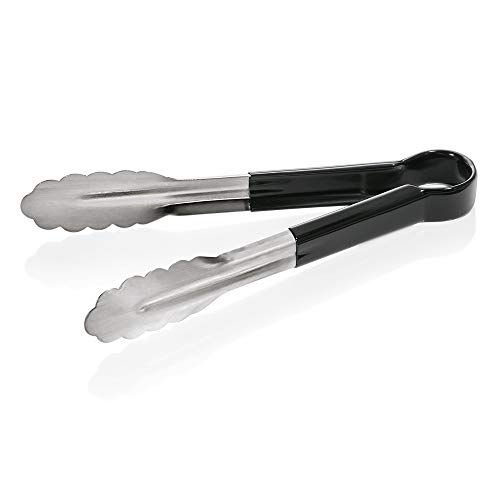 WAS 1549 246 Chromnickelstahl HACCP Universalzange mit Farbigem Kunststoffgrifff, Schwarz, 24cm Länge WAS 1549 246 Chromnickelstahl HACCP Universalzange mit Farbigem Kunststoffgrifff, Schwarz, 24cm Länge von WAS Germany