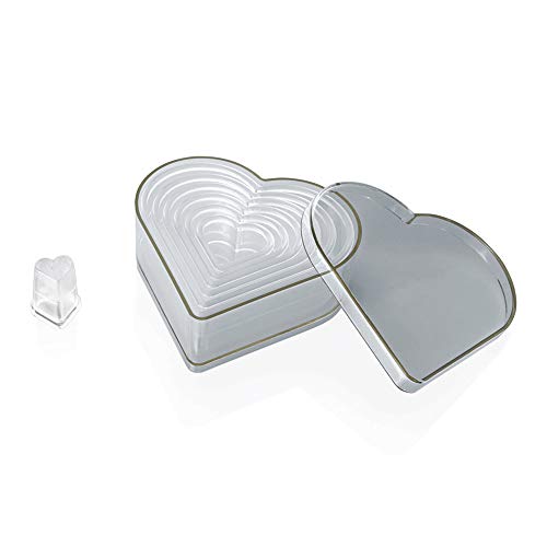 WAS 1897 007 Polycarbonat Ausstechformen Set, Herz, Glatt, Set mit 7 WAS 1897 007 Polycarbonat Ausstechformen Set, Herz, Glatt, Set mit 7 von WAS IST WAS