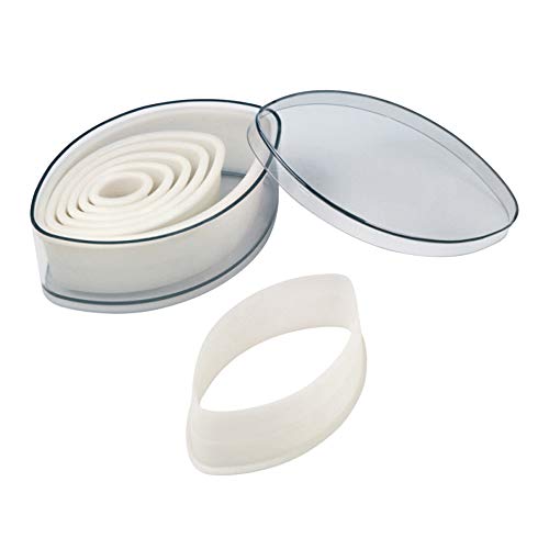 WAS 1900 007 Polycarbonat Ausstechformen Set, Ellipse, Glatt, Set mit 7 WAS 1900 007 Polycarbonat Ausstechformen Set, Ellipse, Glatt, Set mit 7 von WAS IST WAS
