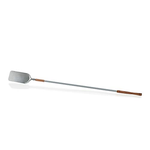 WAS 2290 330 Aluminium Pizzaschaufel mit Beweglichem Holzgrif, 33cm x 16cm Schaufel, 200cm Länge von WAS IST WAS
