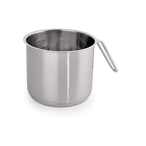 WAS 4031 175 Chromnickelstahl Milchtopf, 14cm Durchmesser, 12cm Hohe von WAS IST WAS