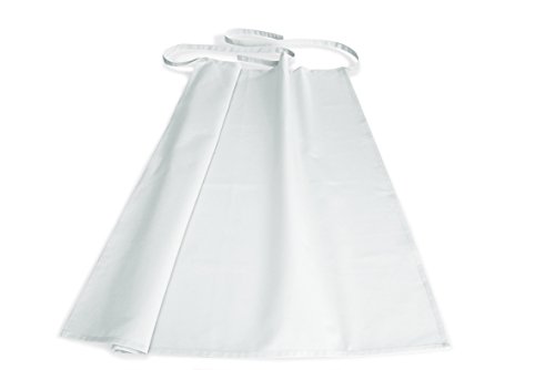 WAS 4221 100 Polyurethan Arbeitsschürze, Weiß, 100cm Länge, 70cm Breite von WAS IST WAS
