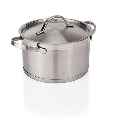 WAS 5415 160 Bratentopf mit Deckel, 16cm Durchmesser, 9.5 cm Hohe, 1.9 L von WAS IST WAS