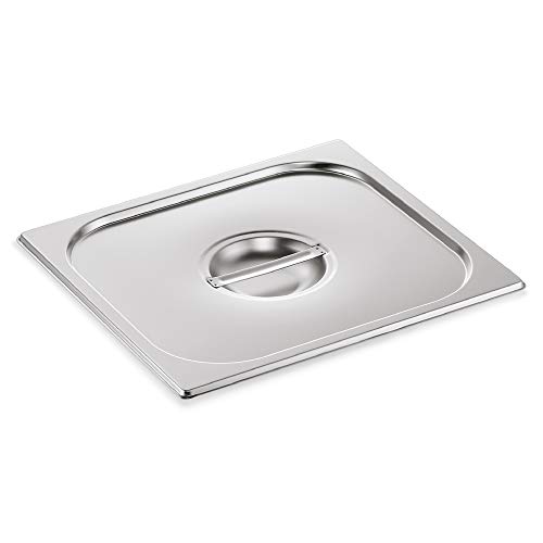 WAS 7023 001 Chromnickelstahl Deckel für Serie 70 Gastronormbehälter, 2/3 GN von WAS Germany