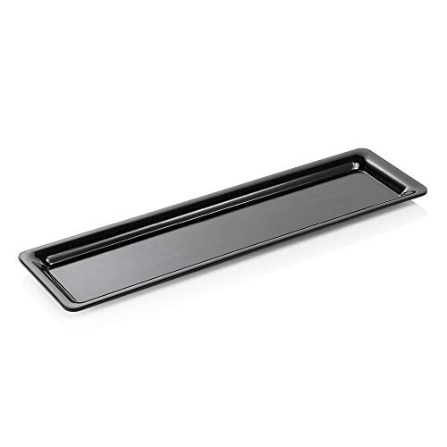 WAS 9724 021 Buffet-Line Gastronormbehälter, Melamin, Schwarz, GN 2/4, Höhe 0.2cm von WAS IST WAS