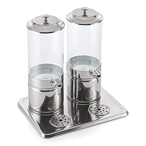 WAS 9927 270 Edelstahl Getränkedispenser mit Behälter aus Polycarbonat, 2 x 7,0 ltr., 48 cm x 38 cm x 55 cm WAS 9927 270 Edelstahl Getränkedispenser mit Behälter aus Polycarbonat, 2 x 7,0 ltr., 48 cm x 38 cm x 55 cm von WAS IST WAS