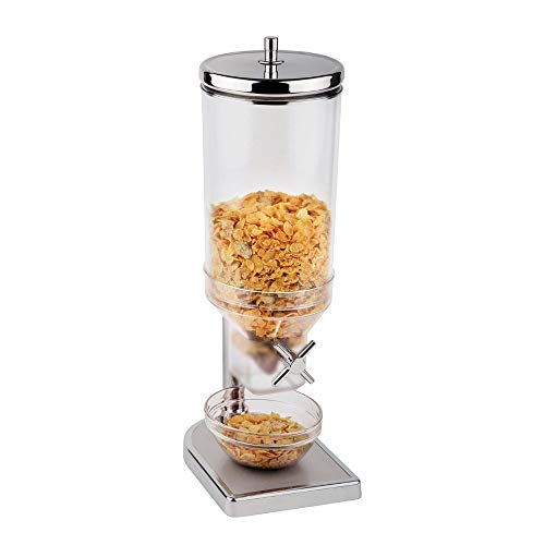 WAS 9933 045 Zinkdruckguss Cerealienspender, verchromt mit Behälter aus Polystyrol, 4.5 ltr., 17.5cm x 22cm x 52 cm WAS 9933 045 Zinkdruckguss Cerealienspender, verchromt mit Behälter aus Polystyrol, 4.5 ltr., 17.5cm x 22cm x 52 cm von WAS