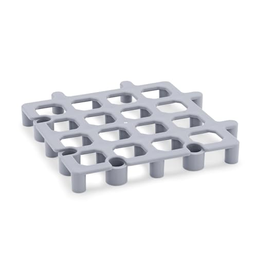WAS 9987 300 Polypropylen Bodenregal-System, Klick-System, 33cm Länge, 33cm Breite, 4cm Höhe von WAS IST WAS