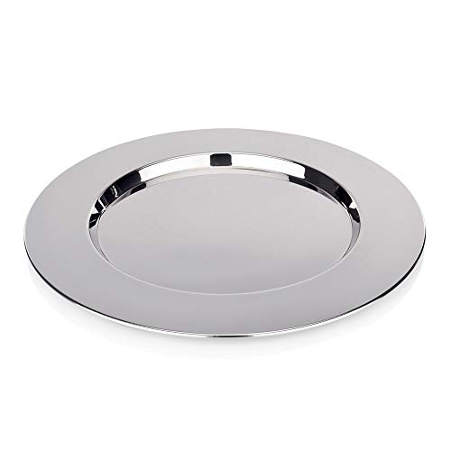 WAS 1246 305 Chromnickelstahl Platzteller, Hochglanzpoliert, Ø 30.5 cm von WAS