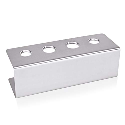 WAS 1457 202 Chromnickelstahl Eistütenhalter, 4 Löcher, 27cm x 9.5cm x 9cm von Viva Haushaltswaren