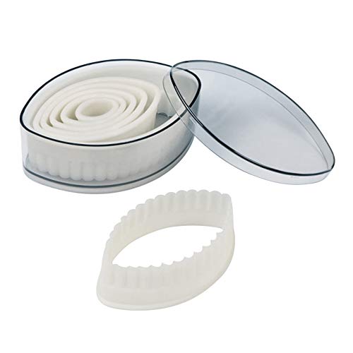 WAS 1900 107 Polycarbonat Ausstechformen Set, Ellipse, Gewellt, Set mit 7 WAS 1900 107 Polycarbonat Ausstechformen Set, Ellipse, Gewellt, Set mit 7 von WAS