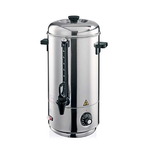 WAS 2605 300 Chromnickelstahl Wasserkocher mit Seitengrifen, 60 Minuten Kochzeit, 30 L, 48cm Höhe, 230 V/2400 W, 50-60 hz von WAS
