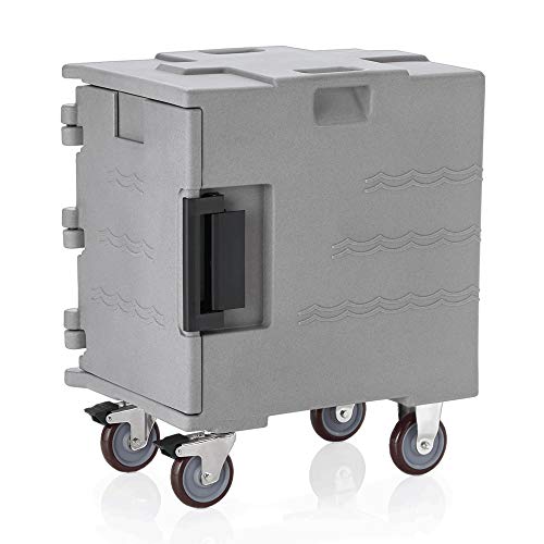 WAS 3717 124 Kunststoff GN Thermotransportbehälter für GN Behälter 1/1, 65cm x 45cm x 77cm von WAS