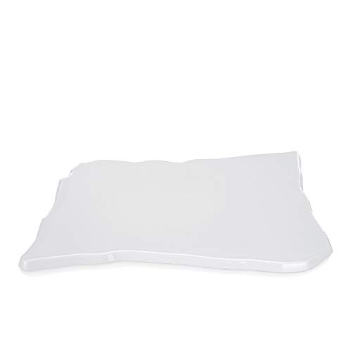WAS 9348 400 Bufetplatte, Melamin, Weiß, Länge 40.5cm, Breite 6.5cm, Höhe 2cm, 5 Stück von WAS