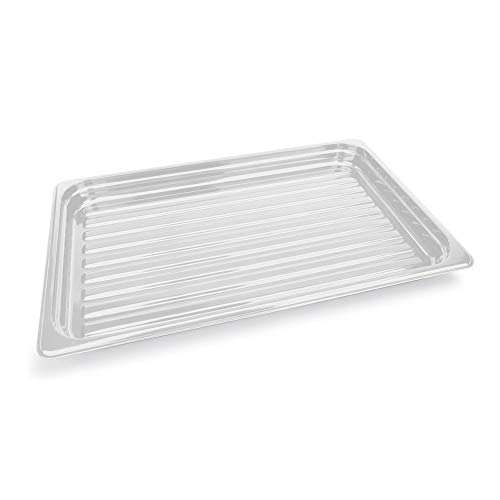 WAS 9911 006 GN 1/1 Polycarbonat Auslagetablett, Transparent, 4 cm Höhe von WAS