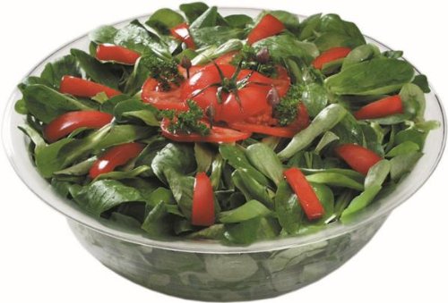 WAS 9921 470 Polystyrol Salatschüssel, 14.0 ltr, Ø 47 cm, 14.5 cm Höhe, Transparent von WAS