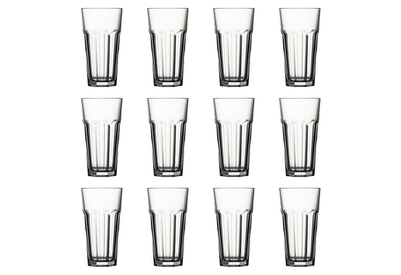 WAS Cocktailglas Longdrinkgläser, Trinkgläser 12er-Set - Casablanca, 415 ml von WAS