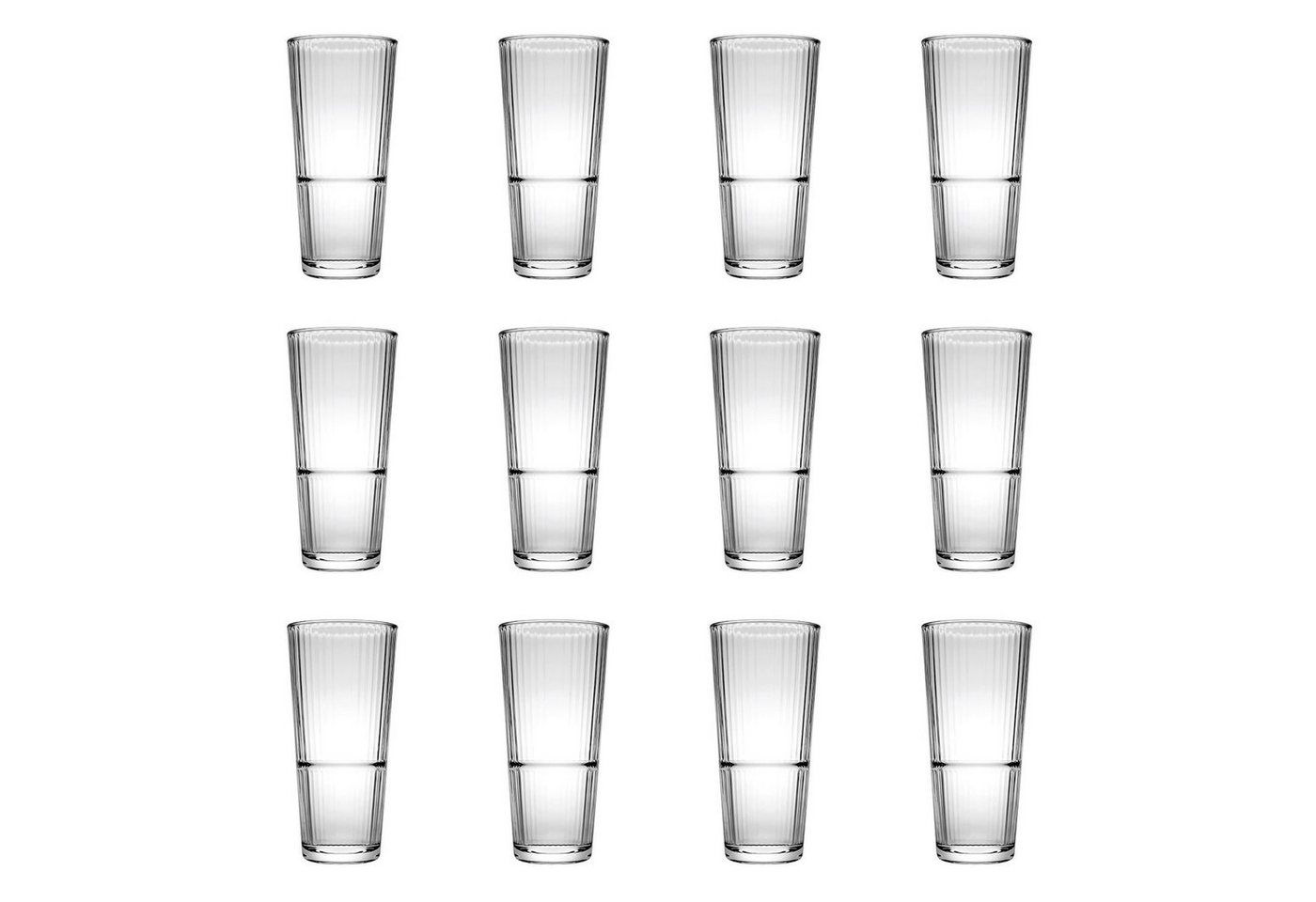 WAS Longdrinkglas Longdrinkgläser, Trinkgläser 6er-Set - Grande Sunray, 295 ml WAS Longdrinkglas Longdrinkgläser, Trinkgläser 6er-Set - Grande Sunray, 295 ml von WAS