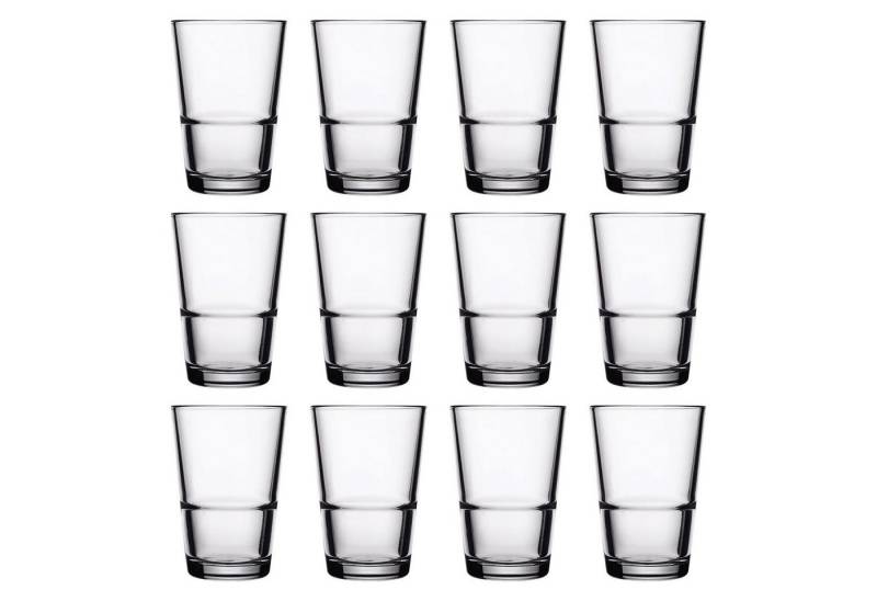 WAS Glas Wassergläser, Trinkgläser 12er Set - Grande-S, 190ml von WAS