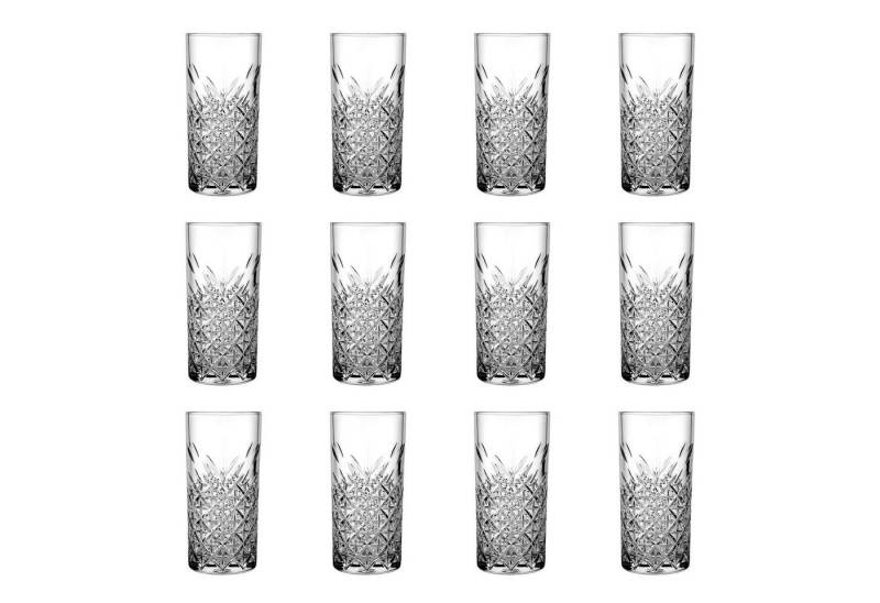 WAS Longdrinkglas Longdrinkgläser, Trinkgläser 12er-Set - Timeless, 295 ml von WAS