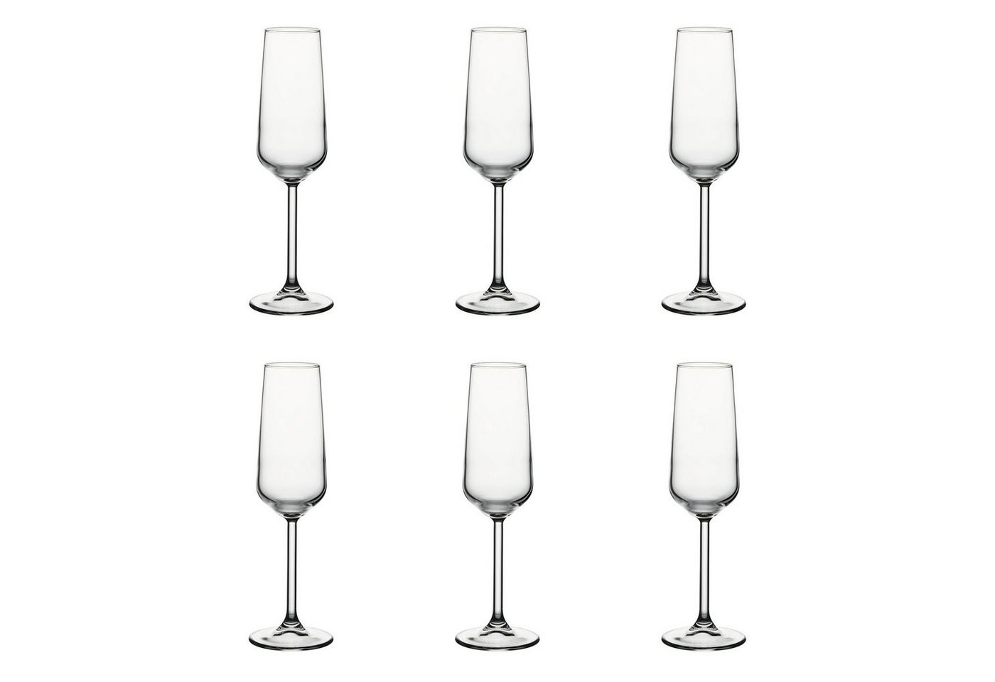 WAS Champagnerglas Champagnergläser, sektgläser 6er-Set - Allegra, 195 ml WAS Champagnerglas Champagnergläser, sektgläser 6er-Set - Allegra, 195 ml von WAS