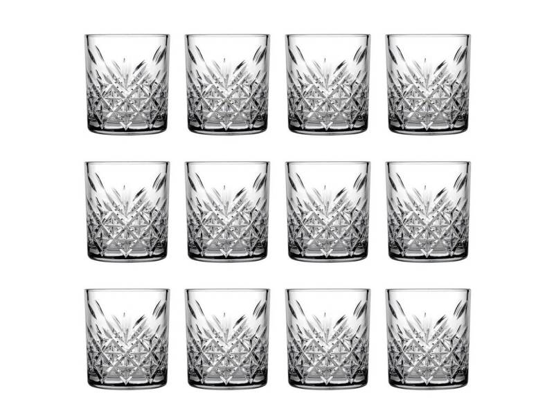WAS Whiskyglas Cocktailgläser, Whiskygläser 12er-Set - Timeless, 205 ml von WAS