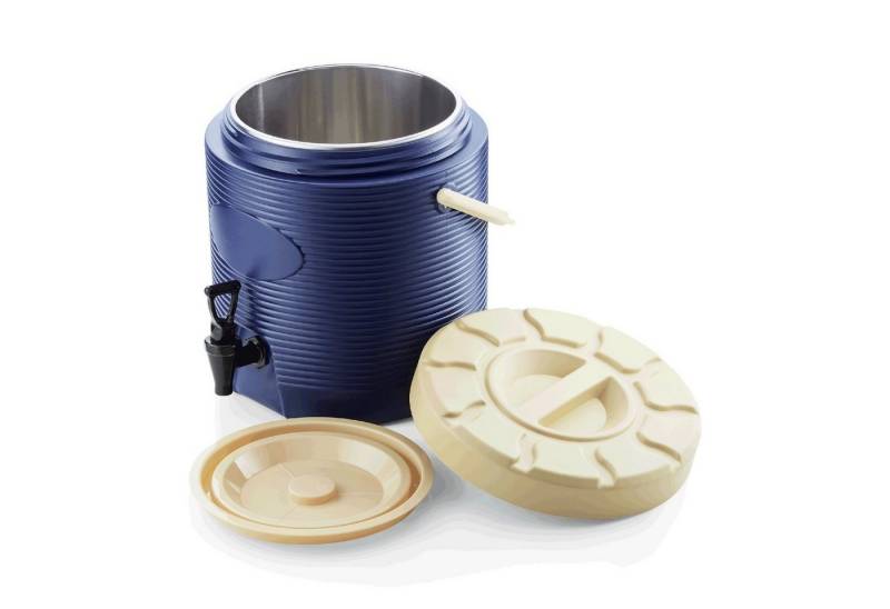 WAS Thermobehälter Getränkebehälter mit Zapfhahn, Thermogetränkebehälter - blau,17 L von WAS