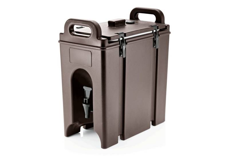 WAS Thermobehälter Getränkebehälter mit Zapfhahn, Thermogetränkebehälter - braun,18 L von WAS