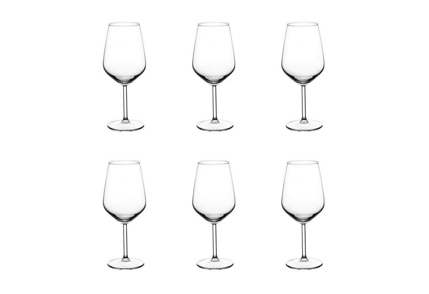 WAS Weinglas Weinglas 6er-Set - Allegra, 490 ml von WAS