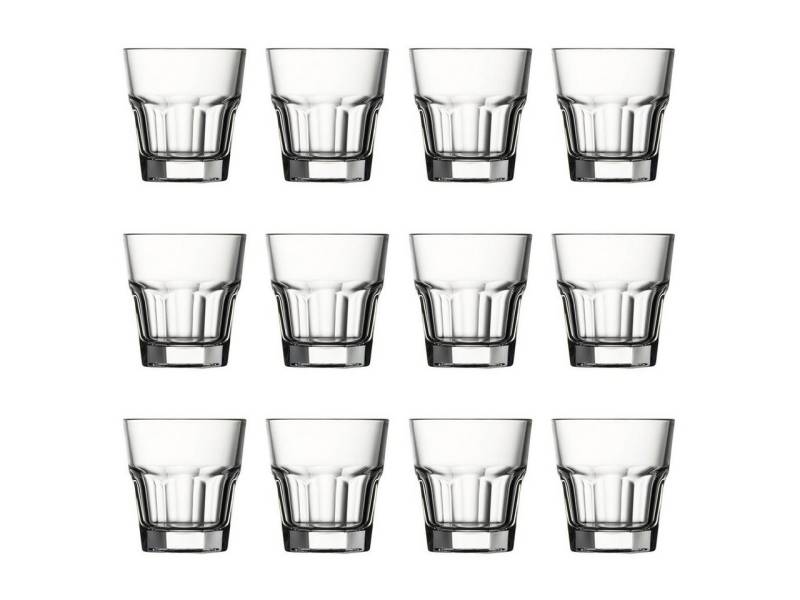 WAS Whiskyglas Cocktailgläser, Whiskygläser 12er-Set - Casablanca, 245 ml von WAS